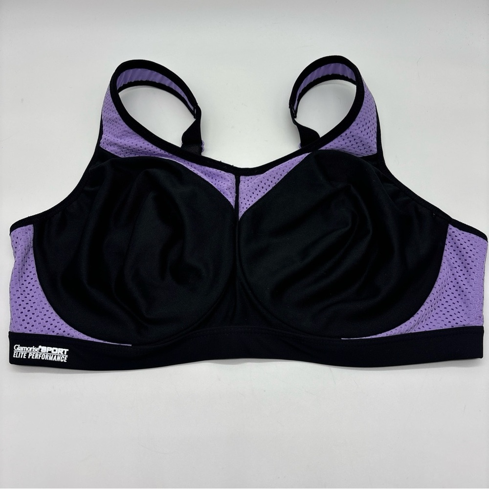 Glamorise womens plus size hi-impact sprots bra underwire 40D